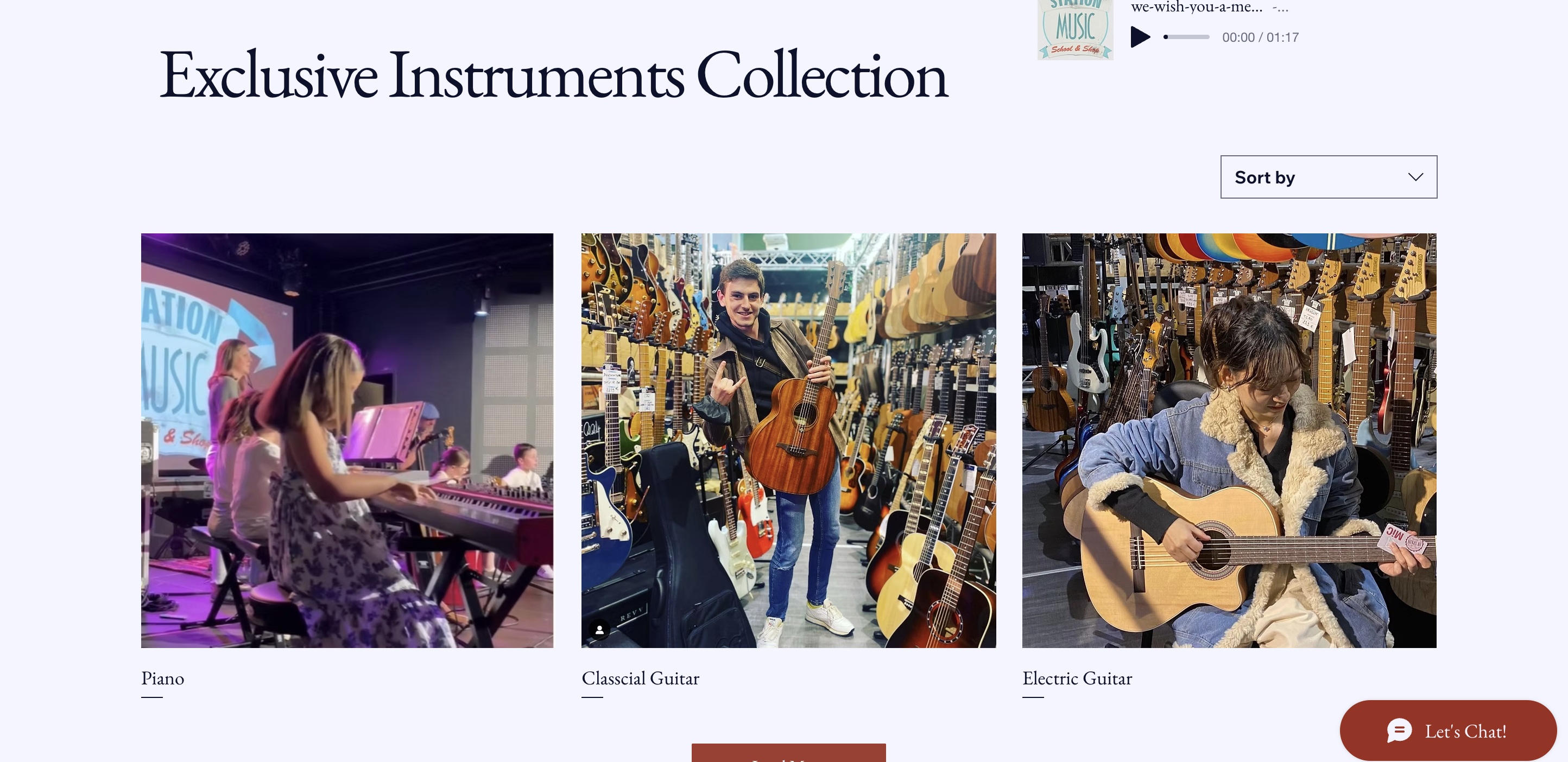 SoundVibe Shop instrument collection page