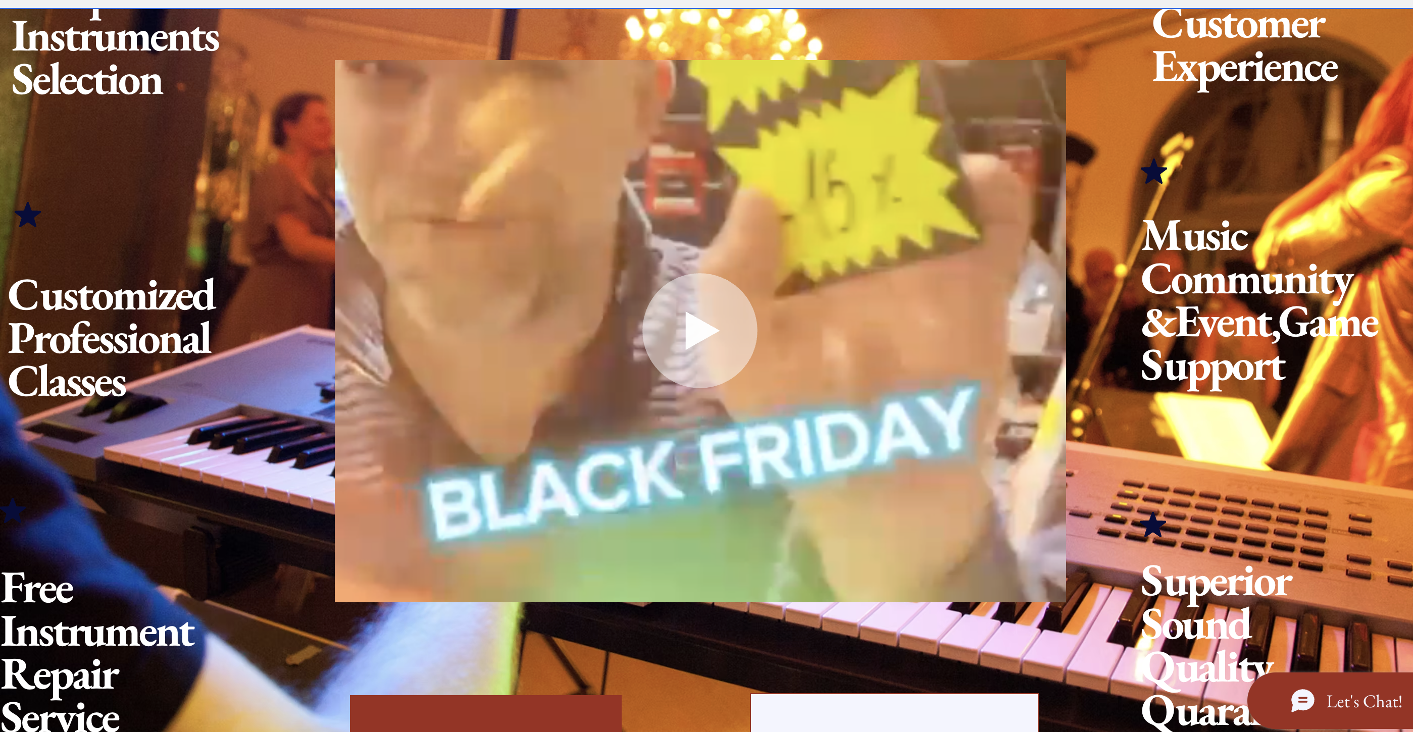 SoundVibe Shop campaign video section